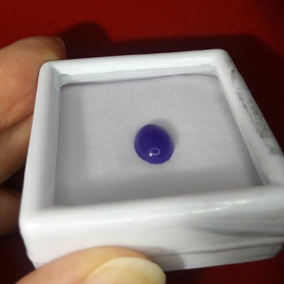 AAA rated Blue Jade Gem Stone New Premium Oval Cabachon 1.73 ctw - Picture 2 of 9